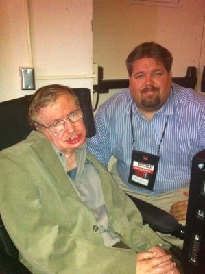 Attorney Brehmer with Stephen Hawking